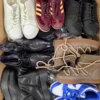The photo shows a package with footwear in the category CSU.