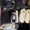 The photo shows a package with footwear in the category CSU.