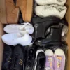 The photo shows a package with footwear in the category CSU.