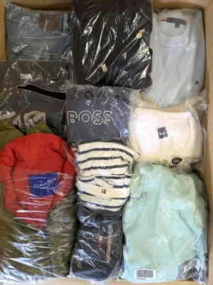 The photo shows a package with clothing in the category D.