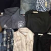 The photo shows a package with clothing in the category U.