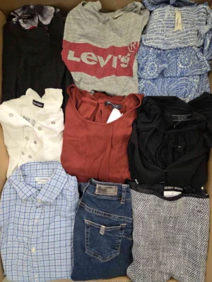 The photo shows a package with clothing in the category U.