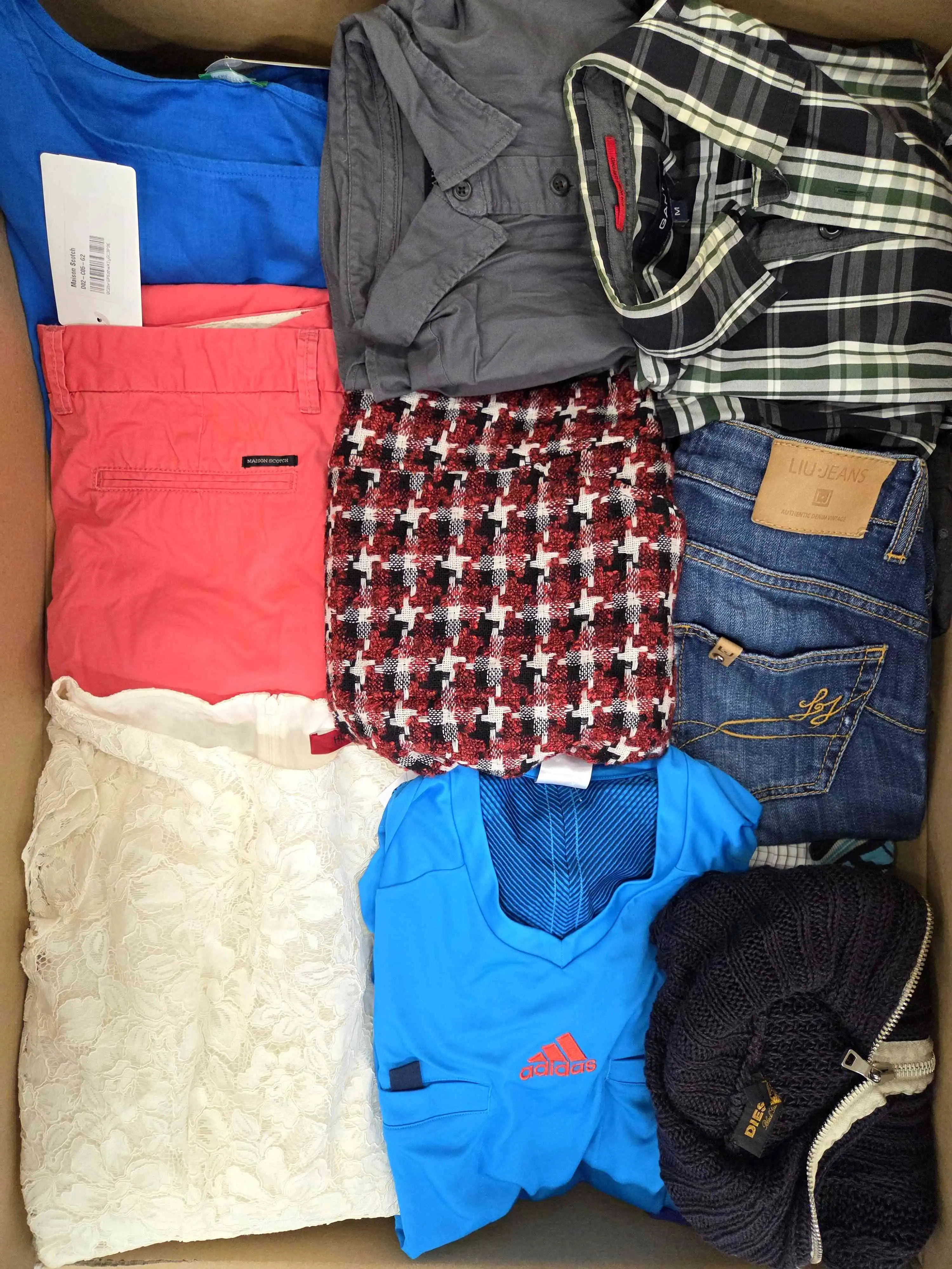 U1659 3 The photo shows a package with clothing in the category U.