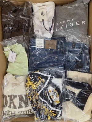 The photo shows a package with clothing in the category B.