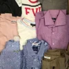 The photo shows a package with clothing in the category U.