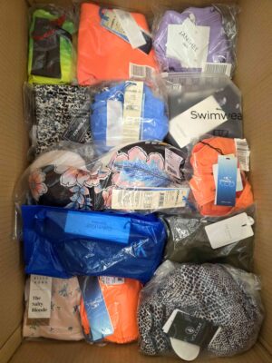 The photo shows a package with clothing in the category ABW.