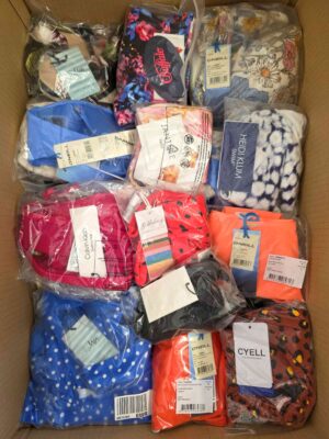 The photo shows a package with clothing in the category ABW.