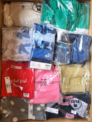 The photo shows a package with clothing in the category N.