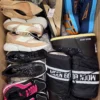 The photo shows a package with footwear in the category BSU.