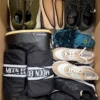 The photo shows a package with footwear in the category BSU.