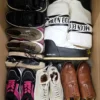 The photo shows a package with footwear in the category BSU.