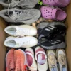 The photo shows a package with footwear in the category BSU.