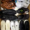The photo shows a package with footwear in the category BSU.