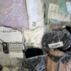 The photo shows a package with clothing in the category B.