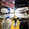 The photo shows a package with footwear in the category BSU.