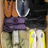 The photo shows a package with footwear in the category BSU.
