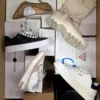 The photo shows a package with footwear in the category BS.