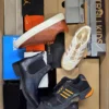 The photo shows a package with footwear in the category CS.