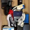 The photo shows a package with footwear in the category CS.