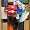 The photo shows a package with footwear in the category CS.