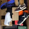 The photo shows a package with footwear in the category CS.