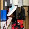 The photo shows a package with footwear in the category CS.