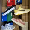 The photo shows a package with footwear in the category CS.
