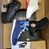 The photo shows a package with footwear in the category CS.