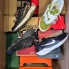 The photo shows a package with footwear in the category CS.