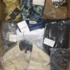 The photo shows a package with clothing in the category AP.