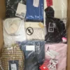 The photo shows a package with clothing in the category AP.