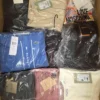 The photo shows a package with clothing in the category AP.