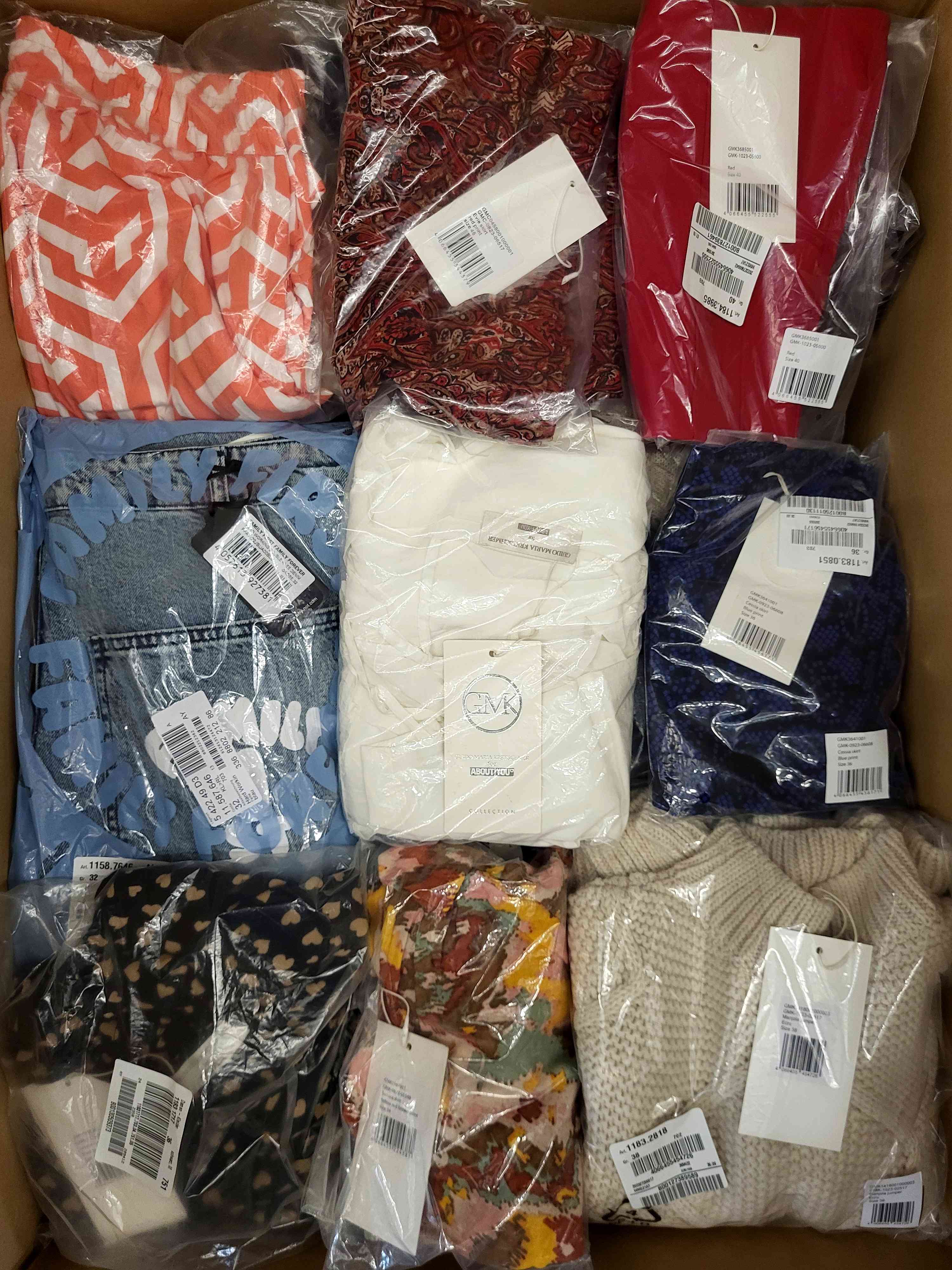 YA1000 3 The photo shows a package with clothing in the category YA.