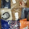 The photo shows a package with clothing in the category YA.