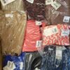 The photo shows a package with clothing in the category YA.