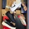 The photo shows a package with footwear in the category AS.