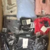 The photo shows a package with clothing in the category T.