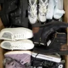 The photo shows a package with footwear in the category CSU.