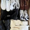 The photo shows a package with footwear in the category CSU.