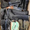 The photo shows a package with footwear in the category CSU.