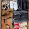 The photo shows a package with footwear in the category CSU.