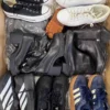 The photo shows a package with footwear in the category CSU.