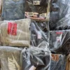 The photo shows a package with clothing in the category D.
