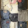 The photo shows a package with clothing in the category D.