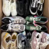The photo shows a package with footwear in the category SH.