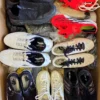 The photo shows a package with footwear in the category CSU.
