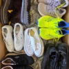 The photo shows a package with footwear in the category CSU.