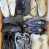 The photo shows a package with footwear in the category CSU.