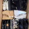 The photo shows a package with footwear in the category CSU.