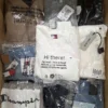 The photo shows a package with clothing in the category T.
